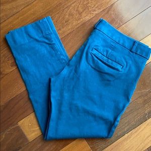 Teal Banana Republic Sloan Style Capri pants